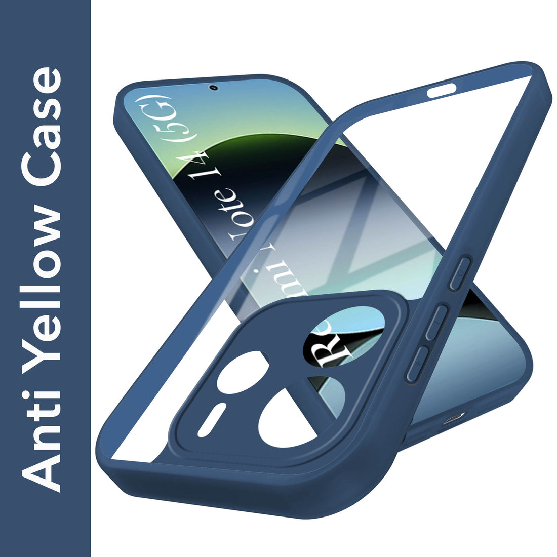 For Redmi Note 14 5G Back Cover Case (Lifetime Anti Yellow | Anti Scratch | Crystal Clear Shockproof)