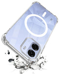 For Oppo K14x 5G Back Cover Shockproof Crystal-Clear (Magsafe Wireless Support | Drop & Camera Protection | Hard Polycarbonate)