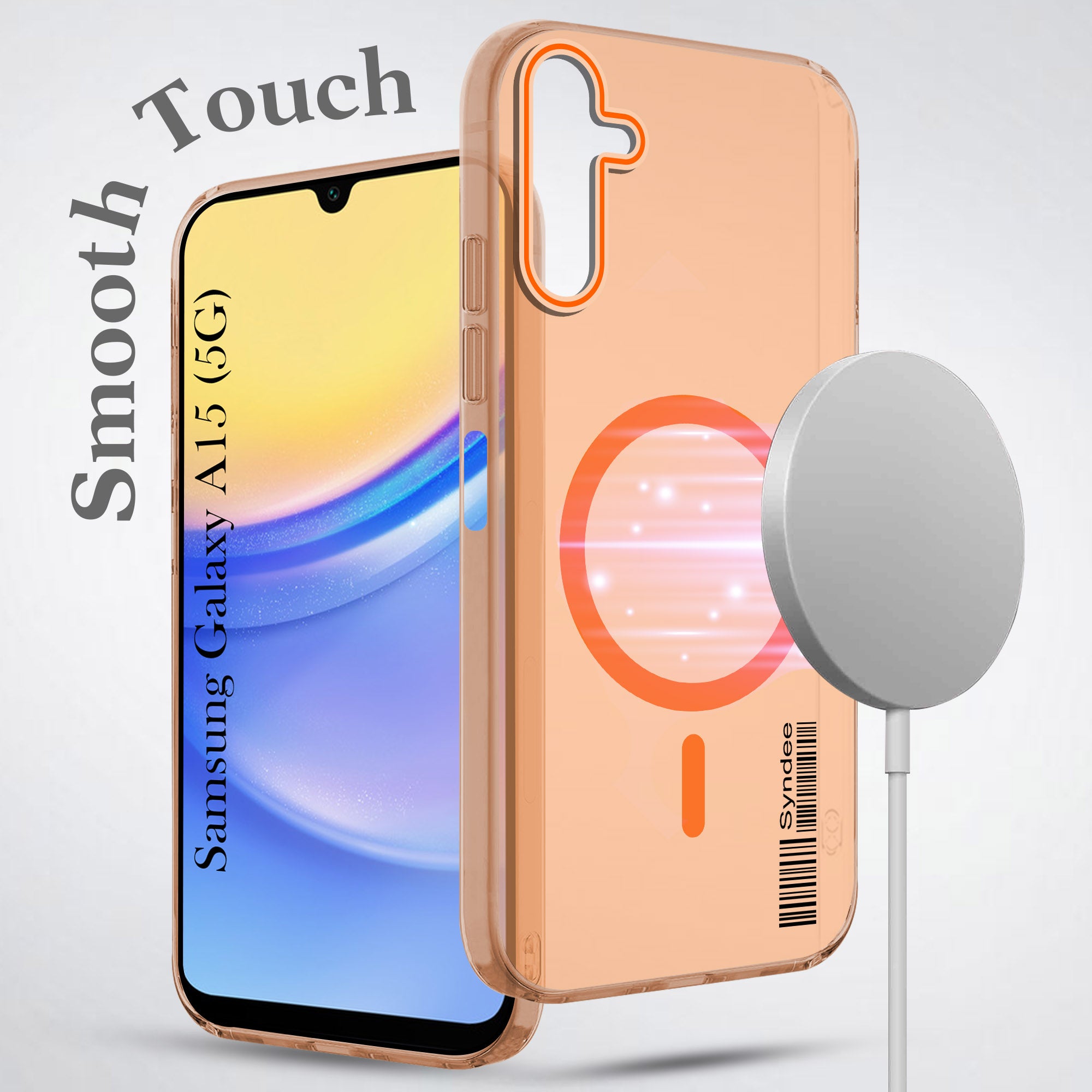 For Samsung Galaxy A15 5G Back Cover Case (Soft Touch | Camera Bump Protection | MagSafe Compatible | Matte Finish)
