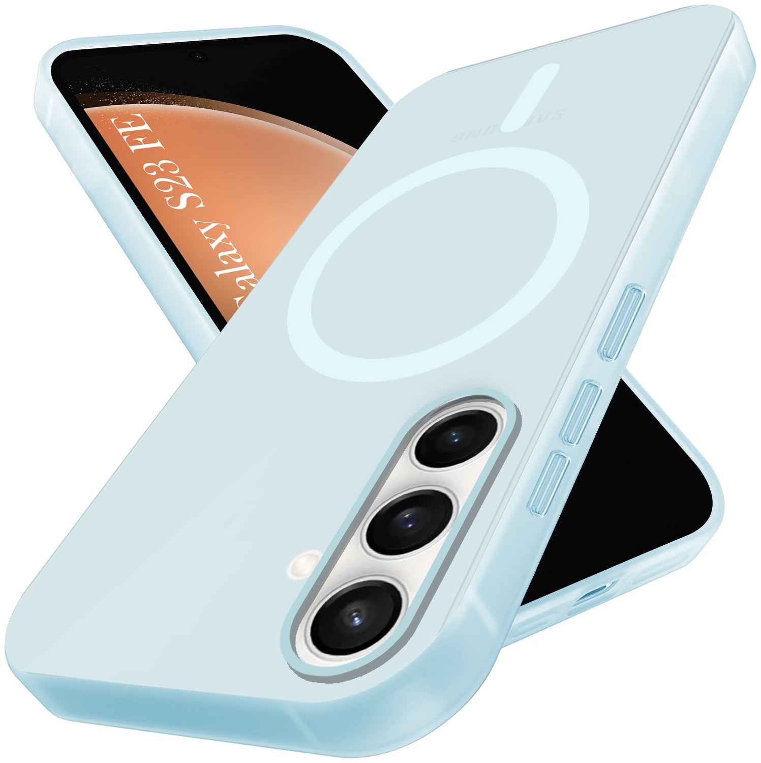 For Samsung Galaxy S23 FE 5G Back Cover Case (Frosted Matte Feel | MagSafe Compatible Wireless Charging | Polycarbonate Material)