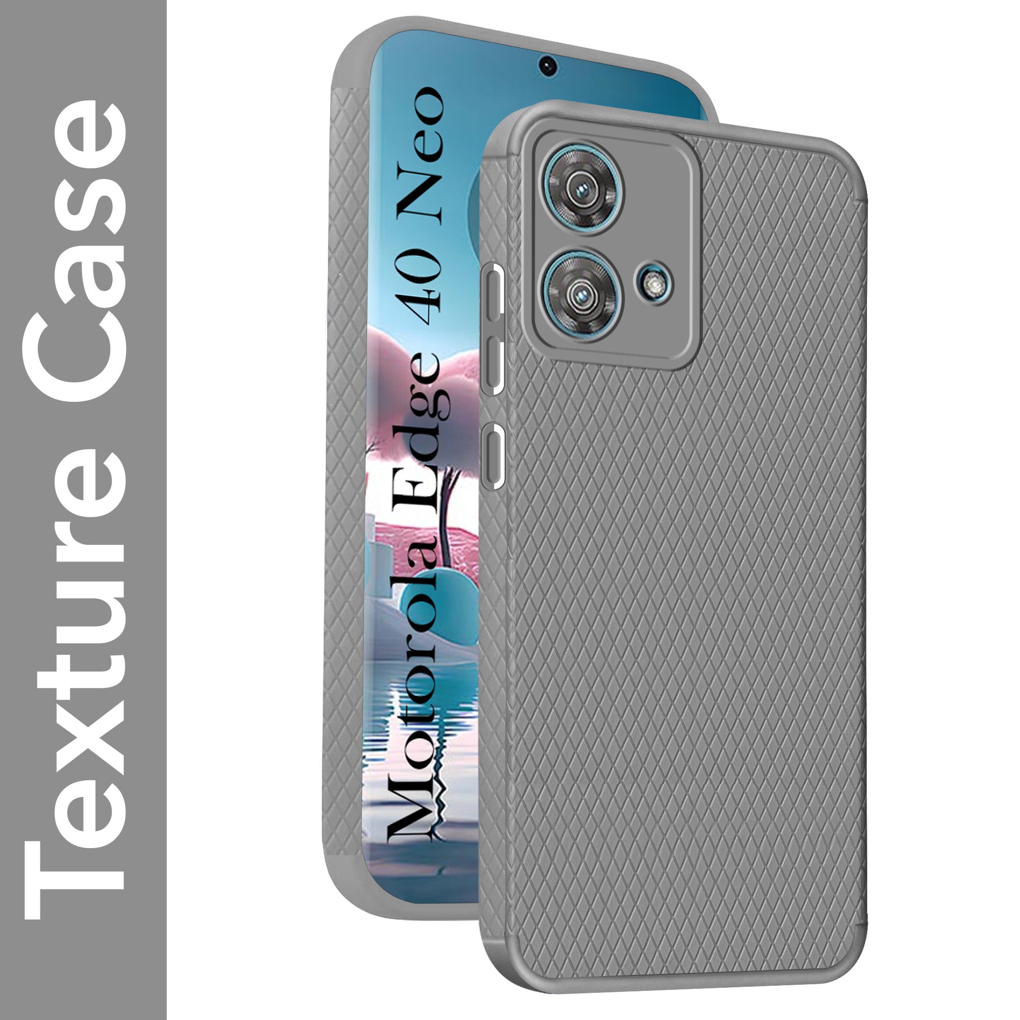 For Motorola Moto Edge 40 Neo Back Cover Case (Liquid Silicone | Side Grip | Camera Protection)
