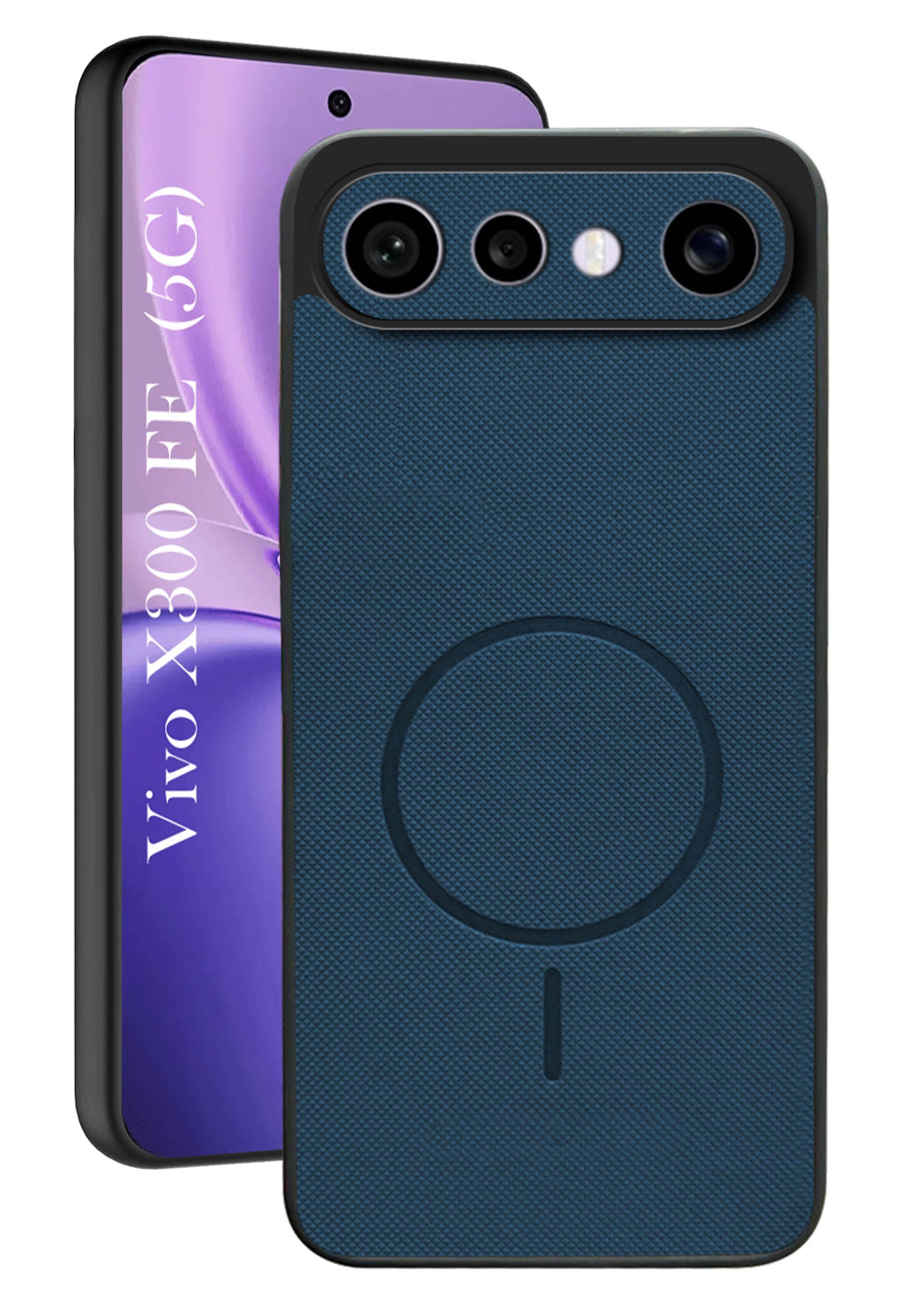 For X300 FE Back Cover Case PU Leather (Texture Grip Design | Professional Minimalist | Camera Protection | Soft and Flexible)