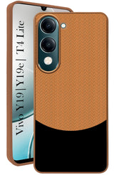 For Vivo Y19 | Vivo Y19e | Vivo T4 Lite Silicone Finish Back Cover Case (Premium Minimalist Professional Feel | Camera Protection Bump)