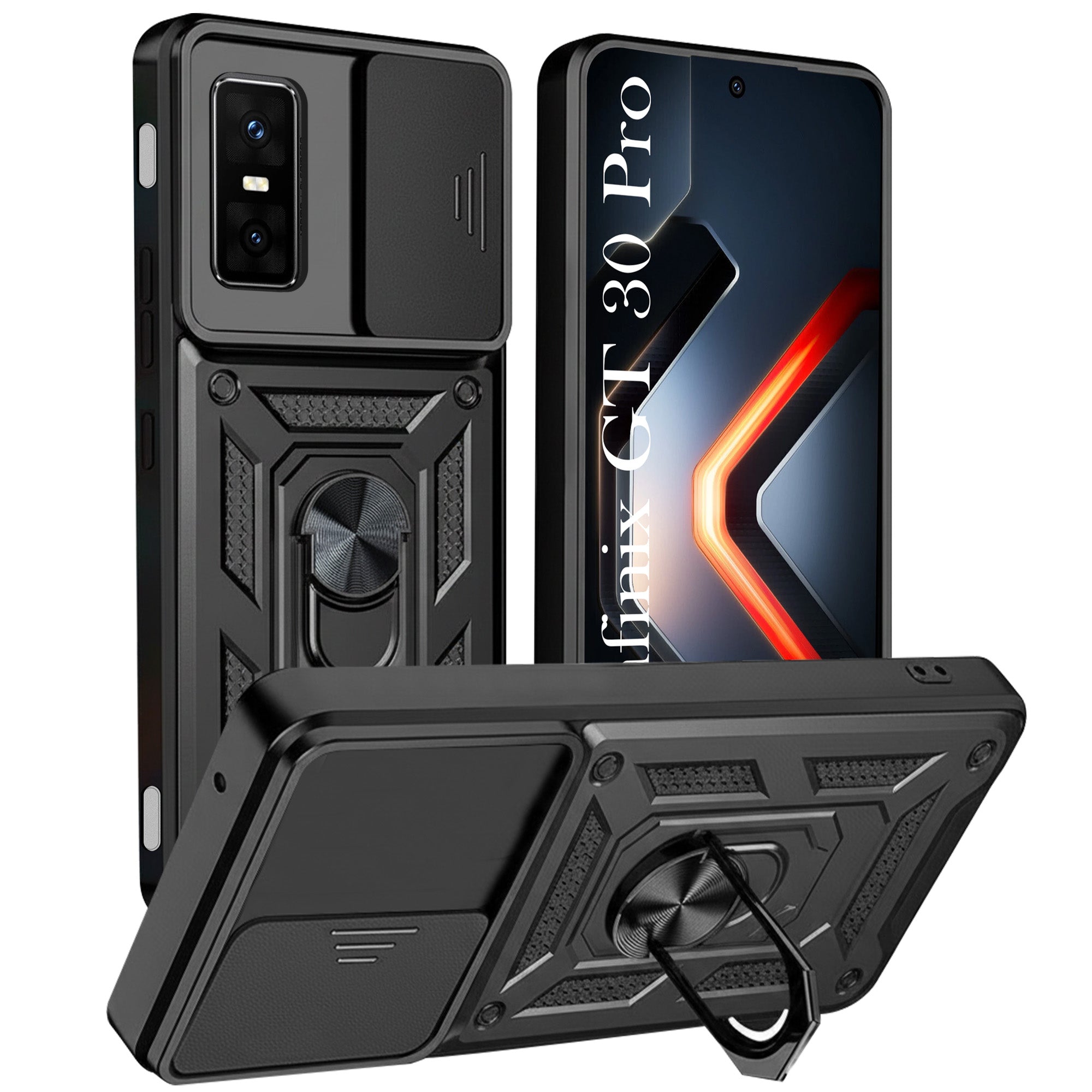 For Infinix GT 30 Pro Back Cover Case (Hybrid Dual Armor Polycarbonate)
