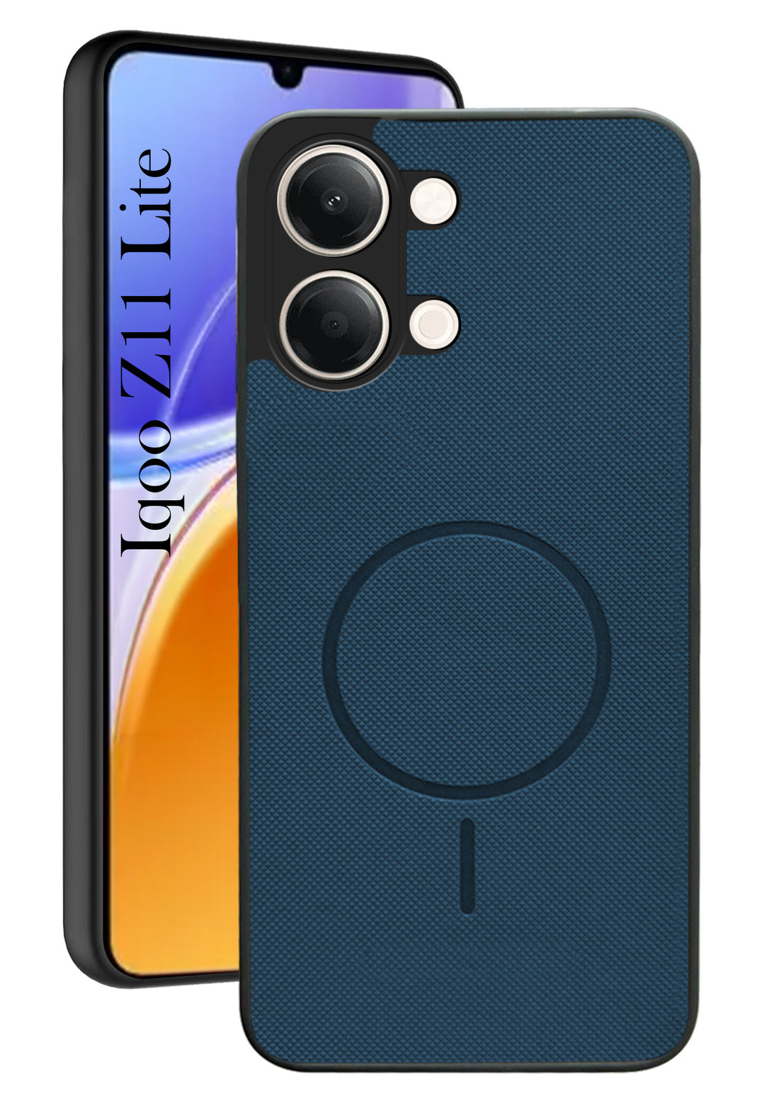 For Vivo iQOO Z11 Lite Back Cover Case PU Leather (Texture Grip Design | Professional Minimalist | Camera Protection | Soft and Flexible)