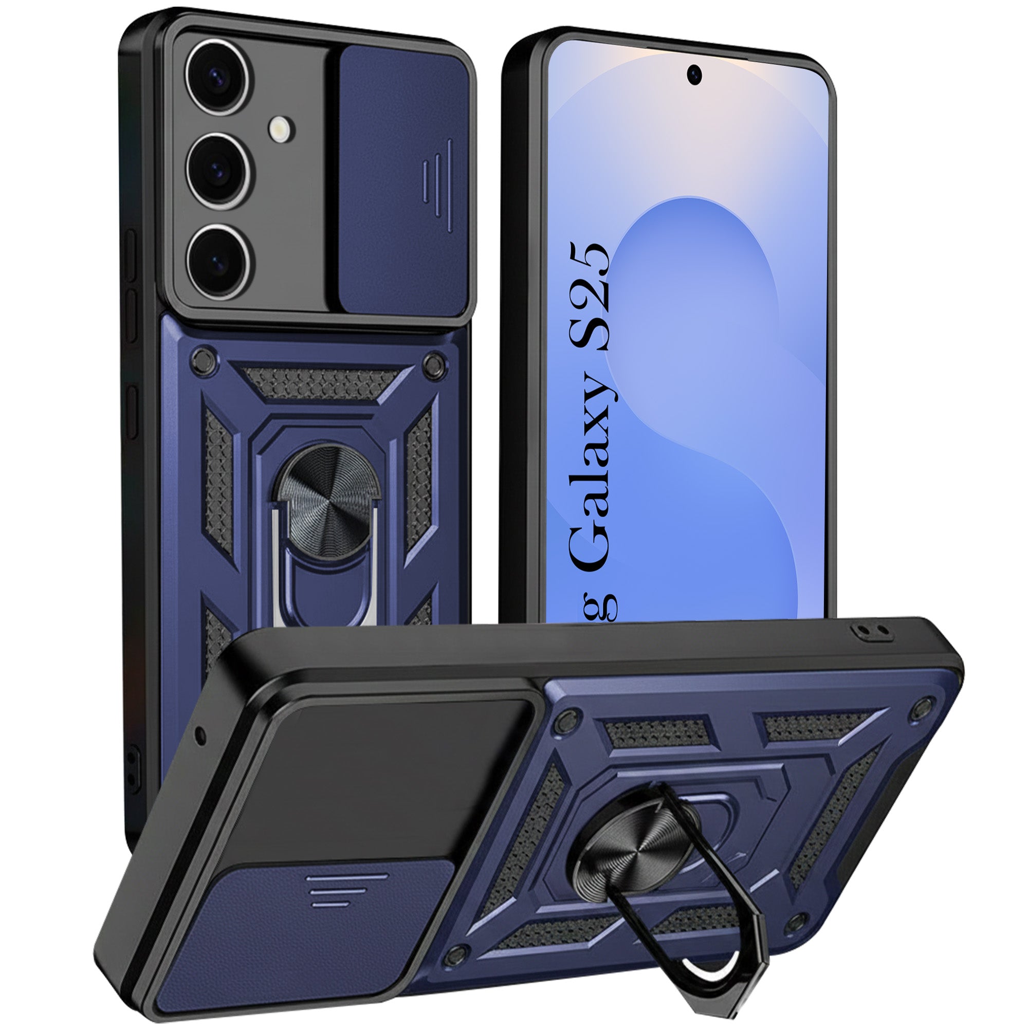 For Samsung Galaxy S25 Back Cover Case (Hybrid Dual Armor Polycarbonate)