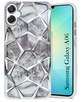 For Samsung Galaxy A06 Back Cover Case (Dual Design Glitter Sparkle and Detachable Diamond Print Case | Soft and Flexible)