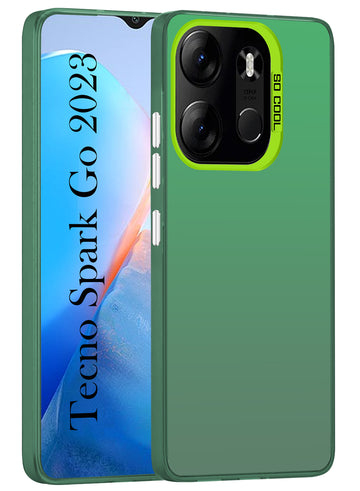 For Tecno Spark Go 2023 Hard Back Cover Case (Velvet Touch | Professional Glossy Finish | Camera Protection Bump)