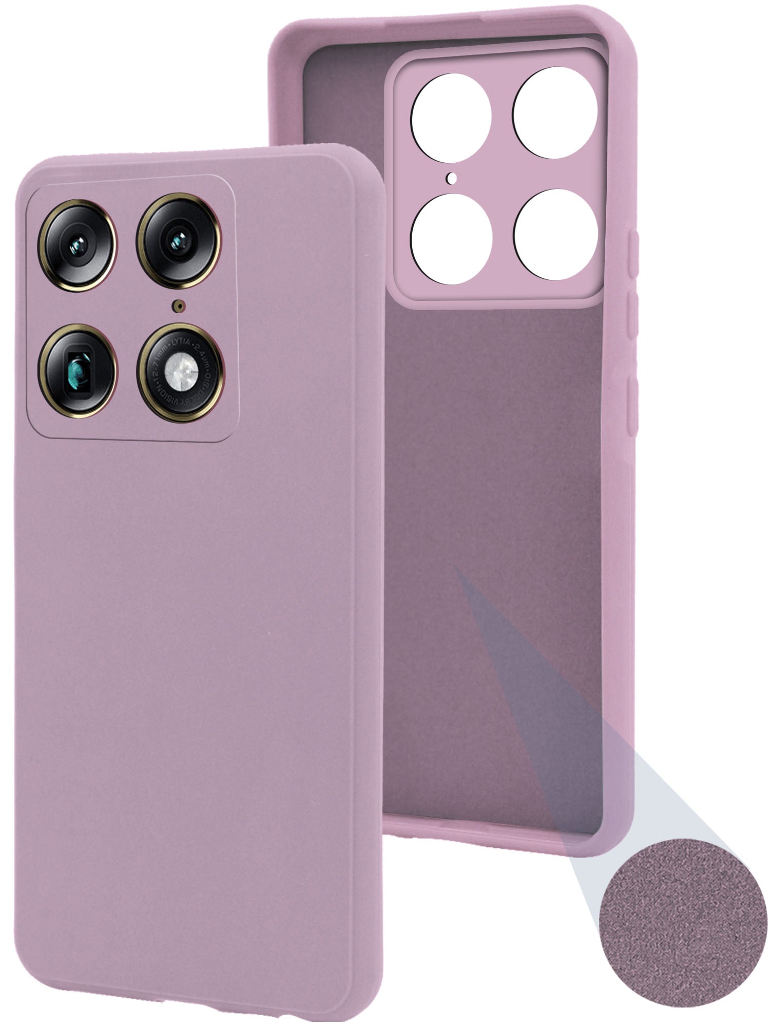 For Motorola Moto Signature 5G Back Cover Case (Matte Finish Silicone with Inside Fiber cloth)