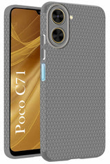 For Poco C71 Back Cover Case (Liquid Silicone | Side Grip | Camera Protection)
