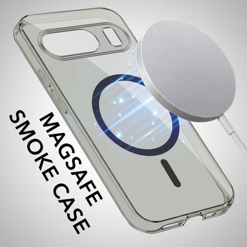 For Google Pixel 9 Back Cover Case Lifetime Anti-Yellow MagSafe Compatible Clear (Sleek Hard Crystal | Shockproof and Camera Protection)