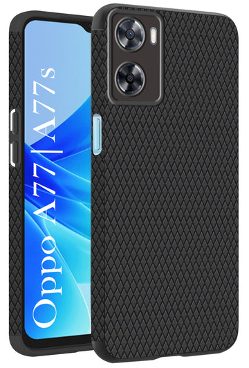 For Oppo A77 4G | Oppo A77s Back Cover Case (Liquid Silicone | Side Grip | Camera Protection)