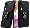 For Vivo Y400 Pro Back Cover Case (Shockproof Dual Layer Polycarbonate |Ring Holder Kickstand)