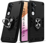 For Vivo Y400 Pro Back Cover Case (Shockproof Dual Layer Polycarbonate |Ring Holder Kickstand)