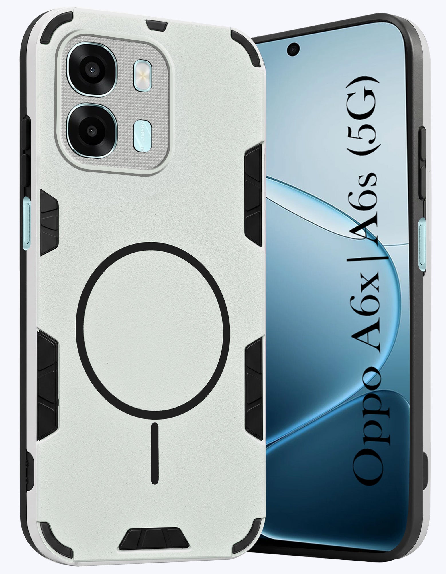 For Oppo A6X | Oppo A6S Back Cover Case (Slim Hybrid Armor | Shockproof Camera Protection | Rugged Dual Layer)