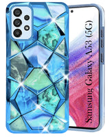 For Samsung Galaxy A53 5G Back Cover Case ( Dual Design Glitter Sparkle and Detachable Diamond Print Case | Soft and Flexible)