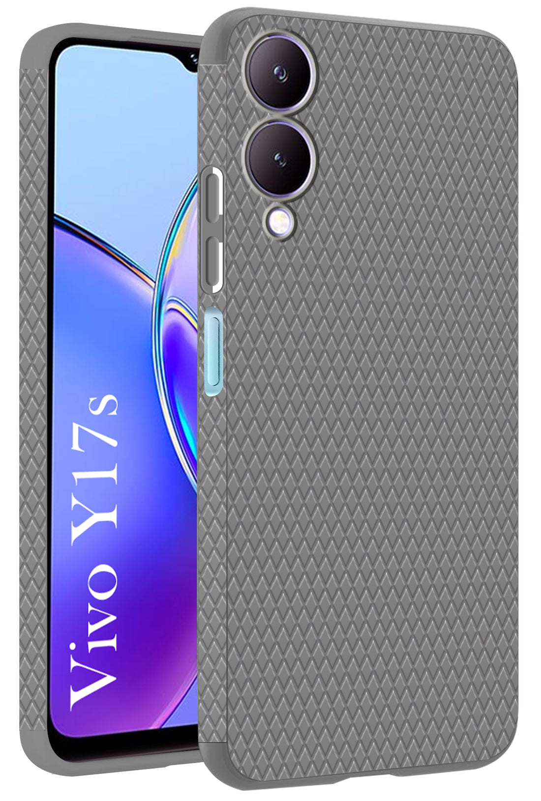 For Vivo Y17s  Back Cover Case (Liquid Silicone | Side Grip | Camera Protection)