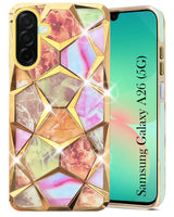 For Samsung Galaxy A26 5G Back Cover Case ( Dual Design Glitter Sparkle and Detachable Diamond Print Case | Soft and Flexible)