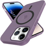 For Apple iPhone 14 Pro Back Cover Case (Frosted Matte Feel | MagSafe Compatible Wireless Charging | Polycarbonate Material)