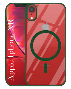 For Apple iPhone XR Back Cover Case (MagSafe Compatible Wireless Charging | Hybrid Camera Bump Protection | Shockproof Polycarbonate Material)