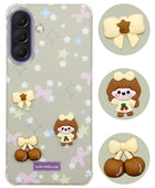 For Samsung Galaxy A37 5G Back Cover Case (3D Cute Cartoons | Hard Back Side Soft | Matte Premium Finish | HD Printing)