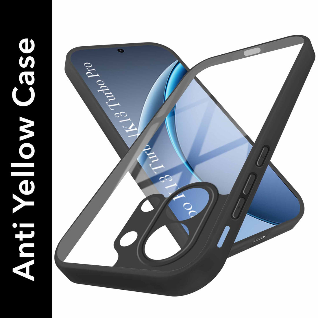 For Oppo K13 Turbo | Oppo K13 Turbo Pro Back Cover Case (Lifetime Anti Yellow | Anti Scratch | Crystal Clear Shockproof)