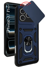 For Apple iPhone 17 Pro Back Cover Case Hybrid Armor (Sliding Shutter Camera Protection | Polycarbonate |Ring Holder Kickstand)