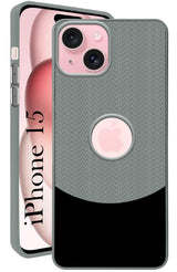 For Apple iPhone 15 Back Cover Case (Elegant PU Leather Finish | Premium Minimalist Professional | Camera Protection Bump)