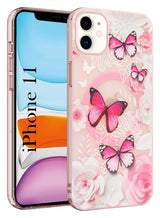For Apple iPhone 11 (Cute Floral Design | Flower Print for Girls | MagSafe Compatible Wireless Charging)