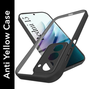 For Redmi 15 Back Cover Case (Lifetime Anti Yellow | Anti Scratch | Crystal Clear Shockproof)