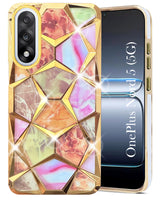 For Oneplus Nord 5 Back Cover Case (Dual Design Glitter Sparkle and Detachable Diamond Print Case | Soft and Flexible)