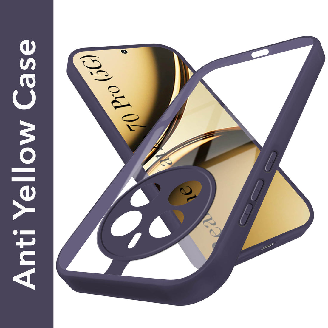 For Realme Narzo 70 Pro Back Cover Case (Lifetime Anti Yellow | Anti Scratch | Crystal Clear Shockproof)