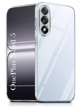 For Oneplus Nord 5 Back Cover ( Silicone Clear Shockproof Case with Camera Protection | Soft and Flexible | Transparent)