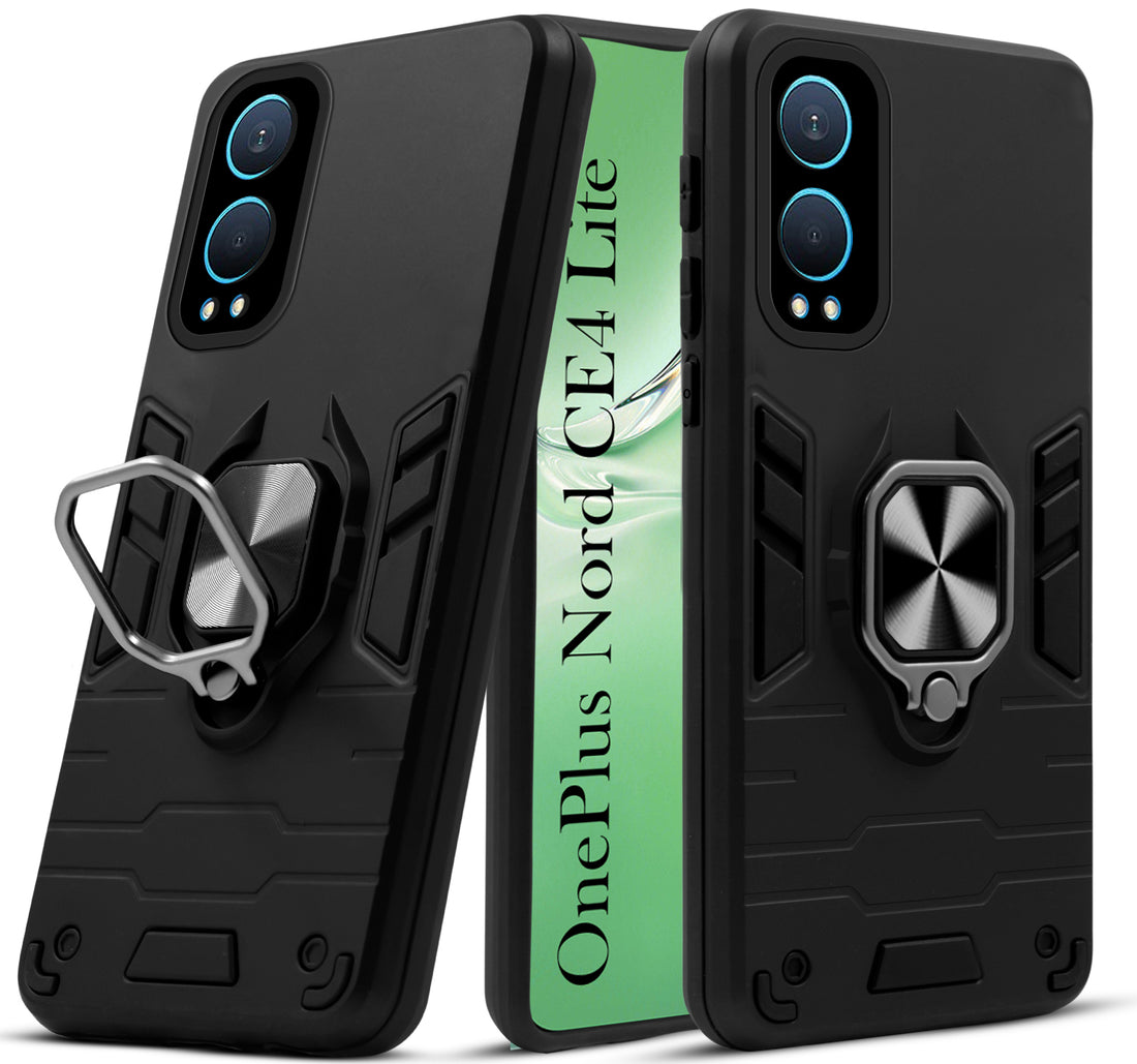 For OnePlus Nord CE 4 Lite Back Cover Case (Shockproof Polycarbonate Dual Layer Hybrid Armor)