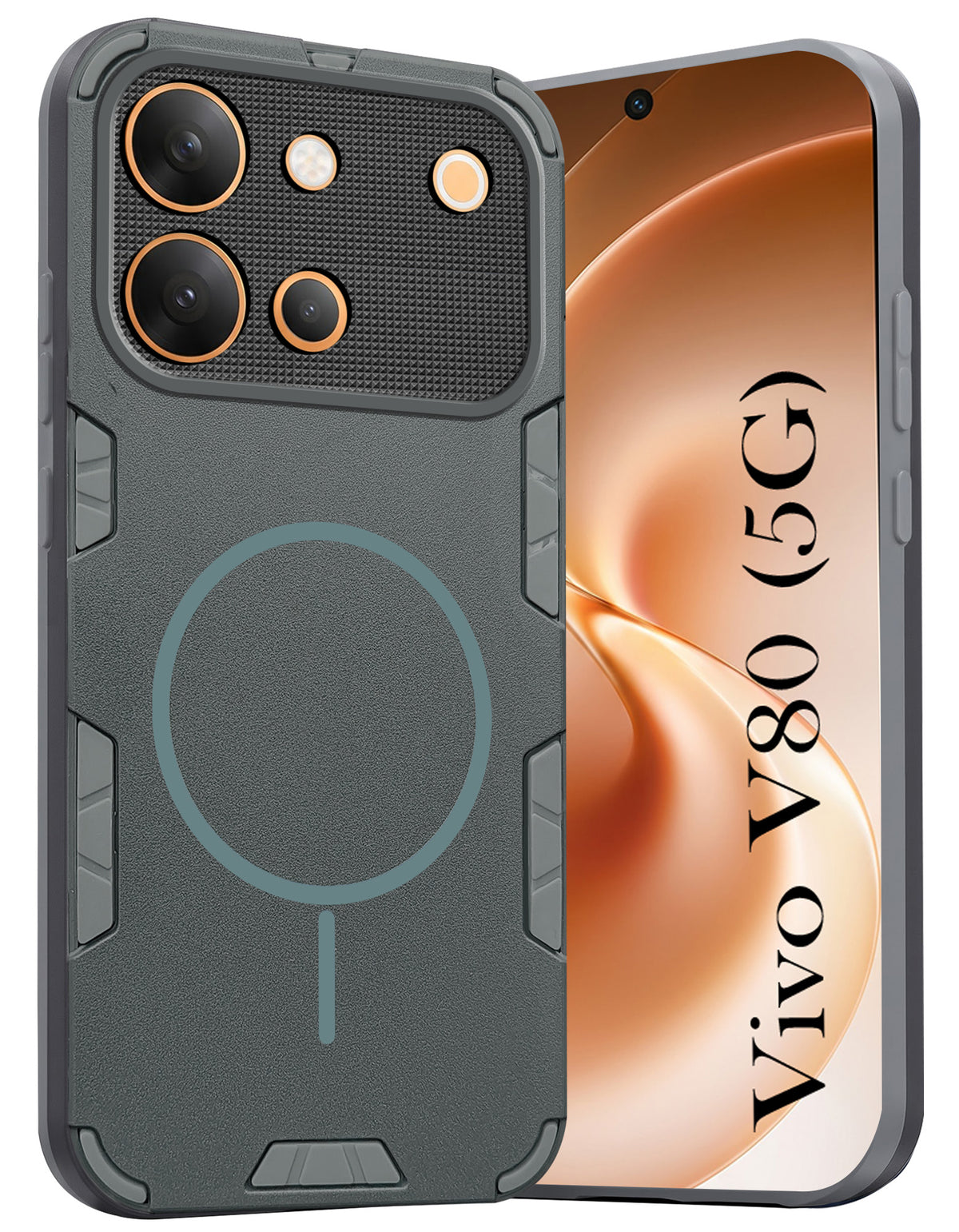 For Vivo V80 5G Back Cover Case (Slim Hybrid Armor | Shockproof Camera Protection | Rugged Dual Layer)