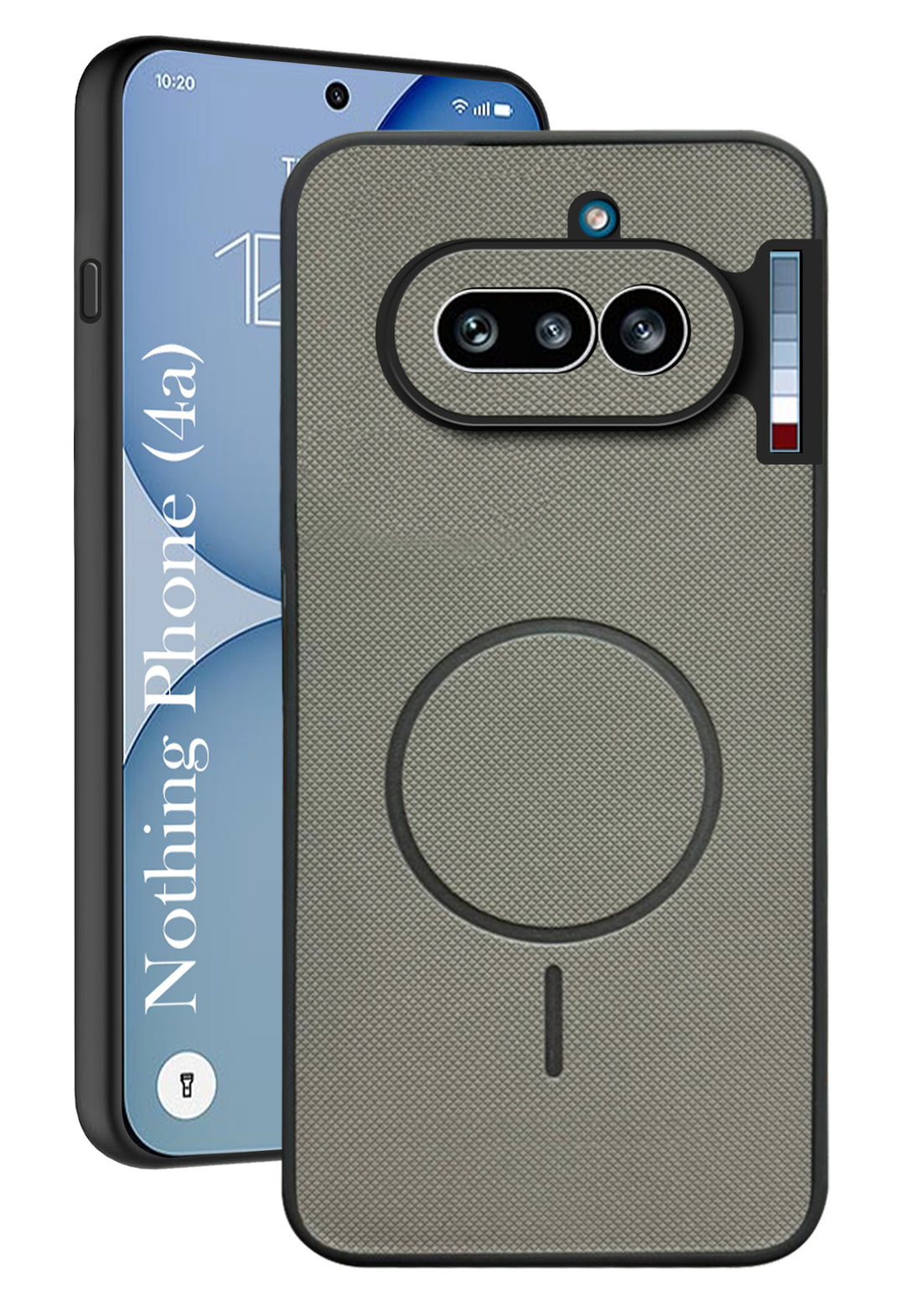 For Nothing Phone 4A 5G Back Cover Case PU Leather (Texture Grip Design | Professional Minimalist | Camera Protection | Soft and Flexible)