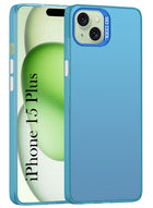 For iPhone 15 Plus Hard Back Cover Case (Velvet Touch | Professional Glossy Finish | Camera Protection Bump)
