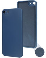 For Apple iPhone SE 2020 | SE 2022 Back Cover Case ( Matte Finish Silicone with Inside Fiber cloth)