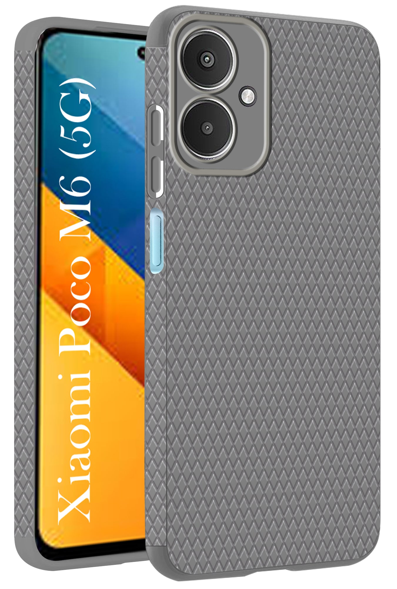 For Poco M6 5G Back Cover Case (Liquid Silicone | Side Grip | Camera Protection)