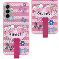 For Samsung Galaxy A26 5G Back Cover Case (3D Cute Heart Strap Holder | Camera Protection | Designer Girls Print)