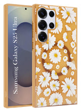 For Samsung Galaxy S25 Ultra Back Cover Case (Cute Floral Design | Flower Print for Girls | MagSafe Compatible Wireless Charging)