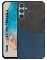 For Samsung Galaxy M35 5G Back Cover Case (Dual PU Leather Stitch | Professional Minimalist | Soft and Flexible)