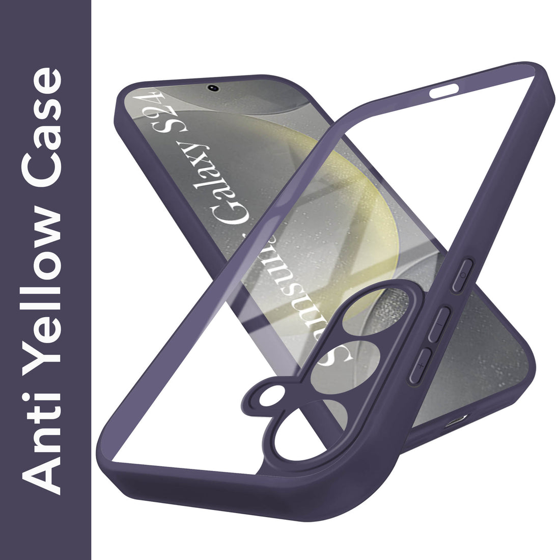 For Samsung Galaxy S24 Back Cover Case (Lifetime Anti Yellow | Anti Scratch | Crystal Clear Shockproof)