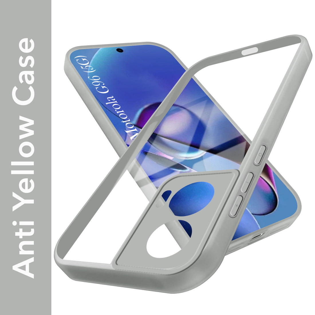 For Motorola Moto G96 Back Cover Case (Lifetime Anti Yellow | Anti Scratch | Crystal Clear Shockproof)
