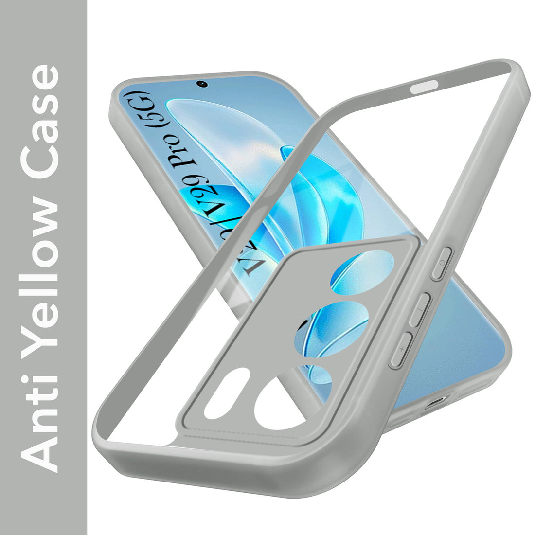For Vivo V29 | Vivo V29 Pro 5G Back Cover Case Ultra-Hybrid (Lifetime Anti Yellow | Anti Scratch | Crystal Clear Shockproof)