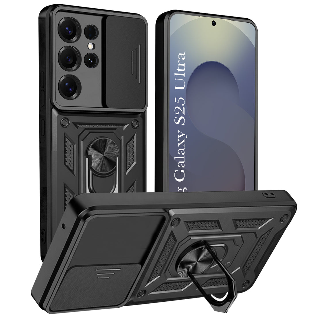 For Samsung Galaxy S25 Ultra Back Cover Case (Hybrid Dual Armor Polycarbonate)
