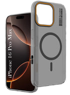 For Apple iPhone 16 Pro Max Back Cover Case  (Soft Touch | Camera Bump Protection | MagSafe Compatible | Matte Finish)