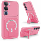 For Vivo Y29 Back Case Cover Metallic (Hybrid Armor Kickstand | MagSafe Compatible | Camera Protection Shockproof)