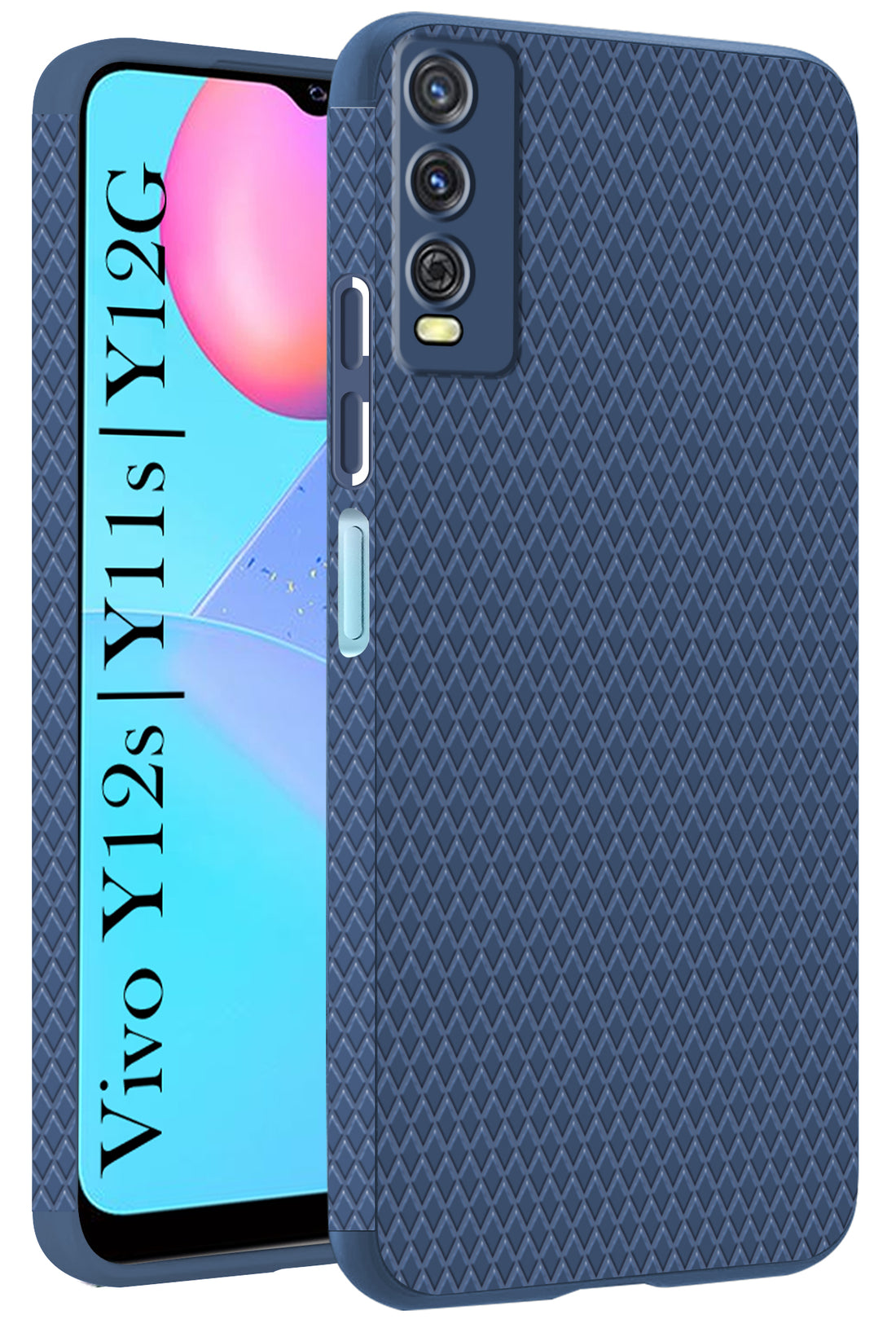 For Vivo Y12s | Y11s | Y12G Back Cover Case (Liquid Silicone | Side Grip | Camera Protection)