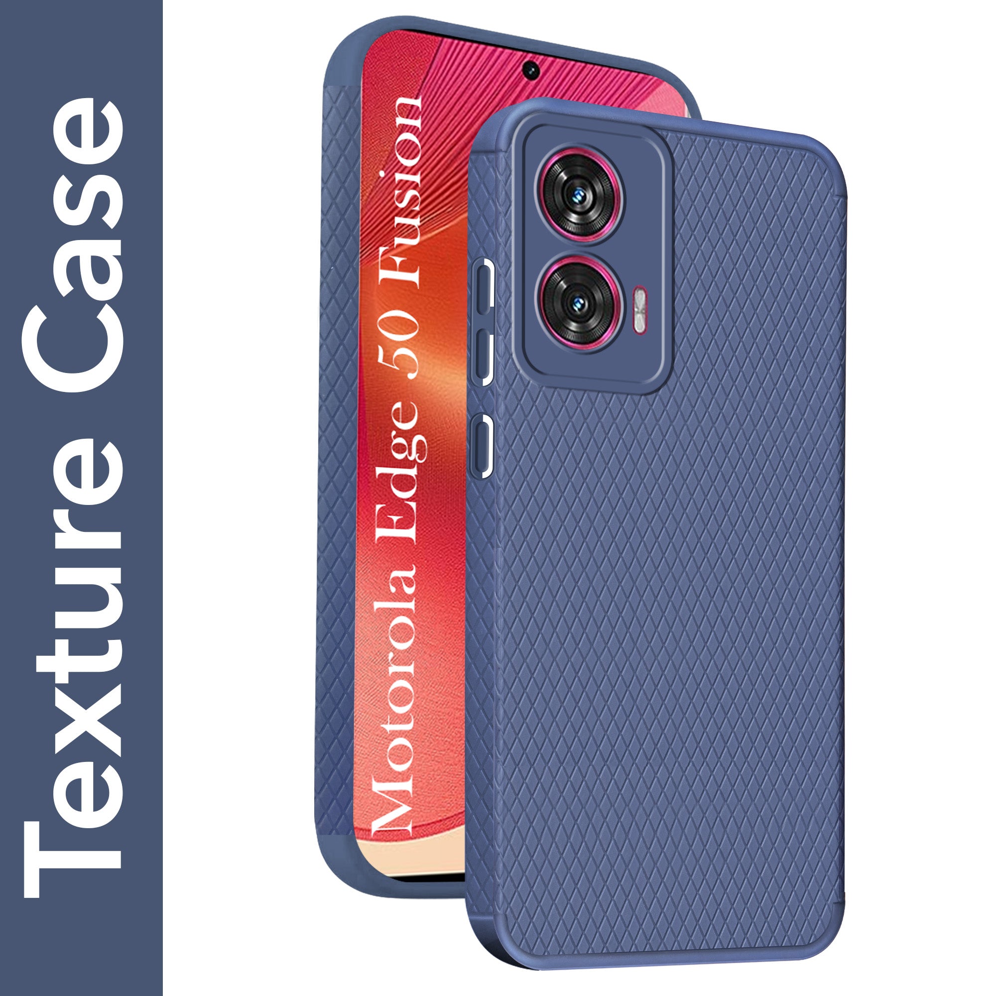 For Motorola Moto Edge 50 Fusion Back Cover Case (Liquid Silicone | Side Grip | Camera Protection)